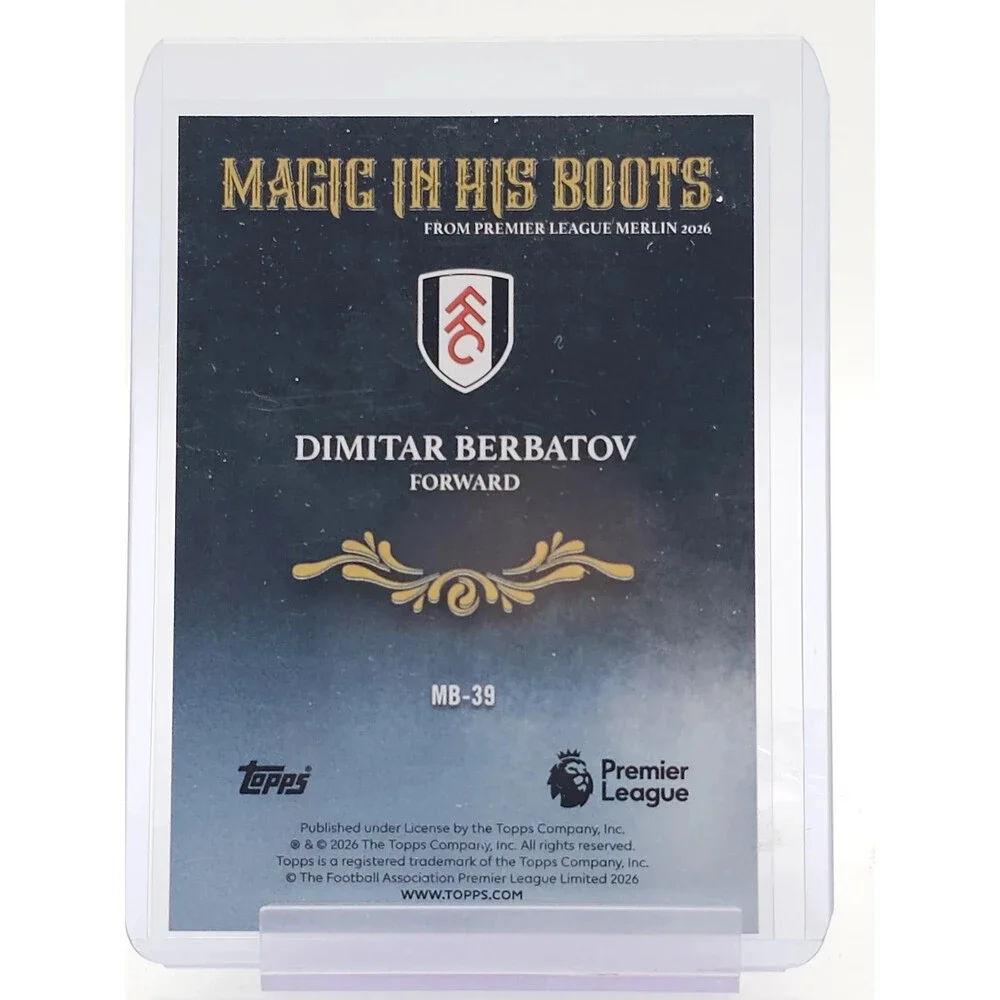 DIMITAR BERBATOV 2026 TOPPS CHROME MERLIN P/L MAGIC IN HIS BOOTS #MB-39